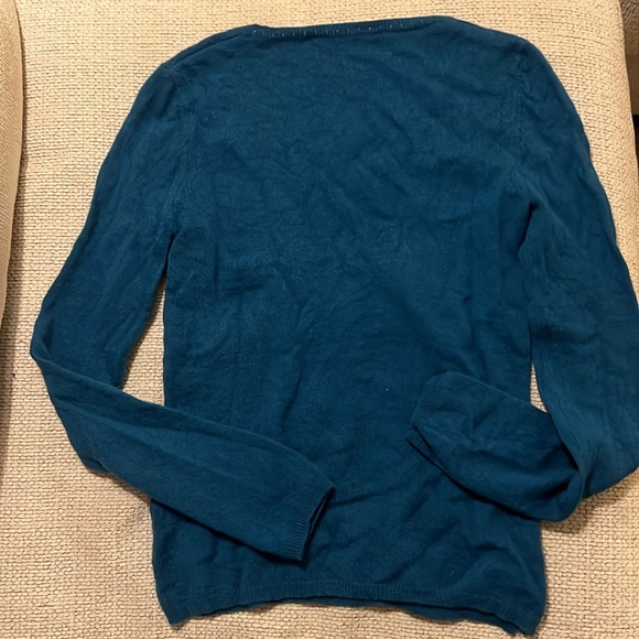 InCashmere Blue 100% Cashmere Slim Crew Neck Pullover Sweater, Women's Size XS - Picture 4 of 6
